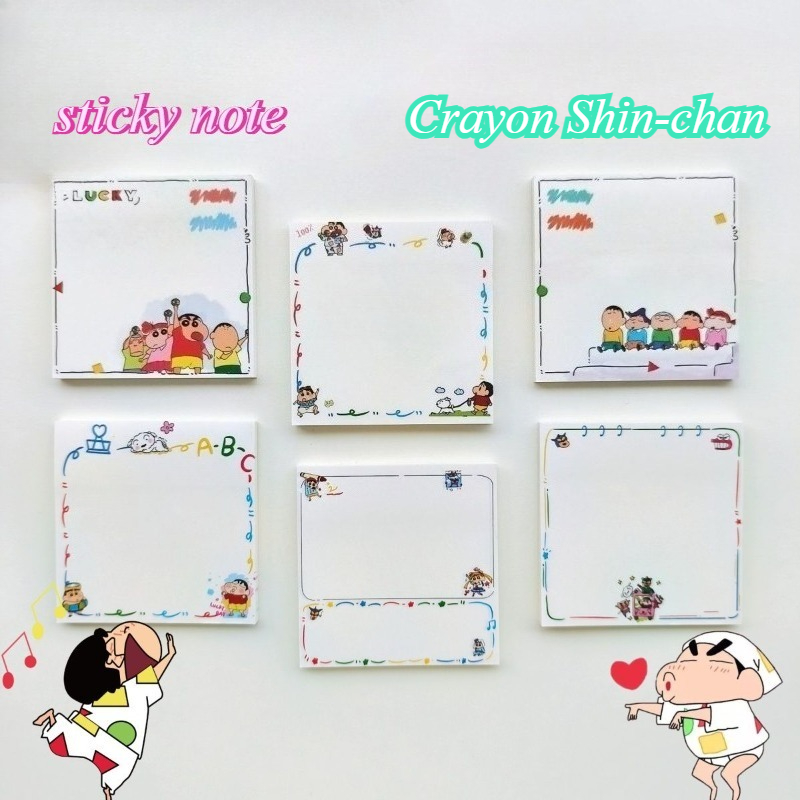 Stationery Books - Crayon Shin-chan cartoon Cute Sticky Notes