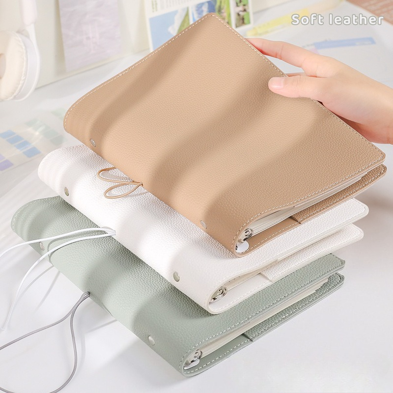 A5  Soft PU DIY Binder Photoca - Vintage Leather Journal Notebook review and price