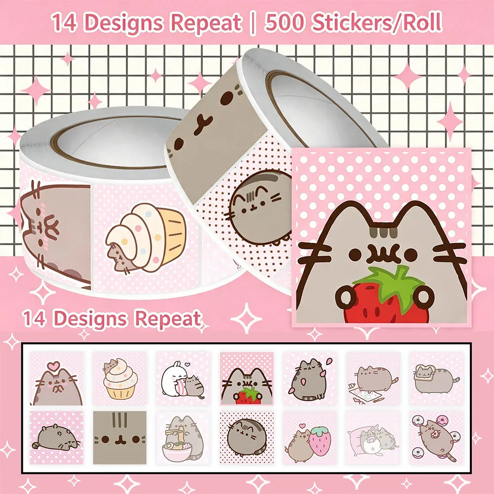 Hou 500pcs Pusheen Cartoon Cat - Books review and price