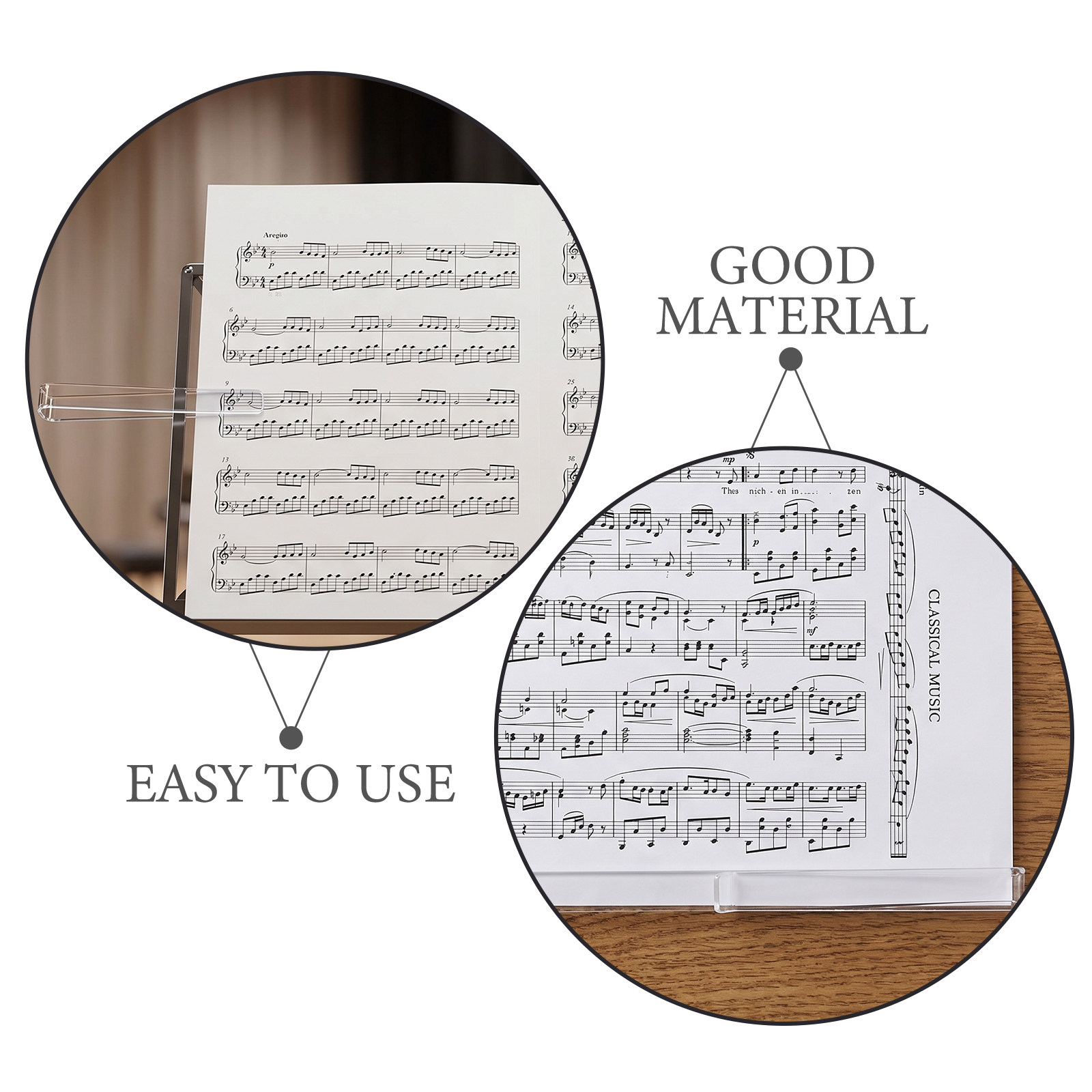6Pairs Clear Acrylic Music Sta - Clear Acrylic Book Stand Holder review and price