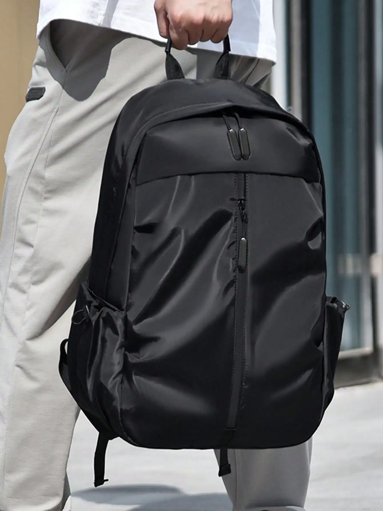 Unisex Nylon Backpack In Korea - Books review and price